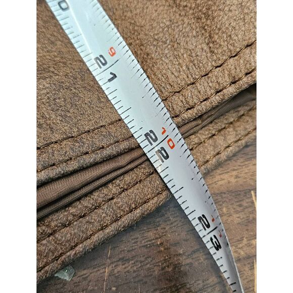 Vintage 90's Tarazzia International Leather Pencil Skirt Sz 14 - Picture 9 of 9